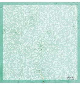 MINTAY MINTAY DECORATIVE VELLUM 12x12 LEAVES
