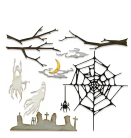 SIZZIX SIZZIX TIM HOLTZ THINLITS VAULT FRIGHT NIGHT DIE SET