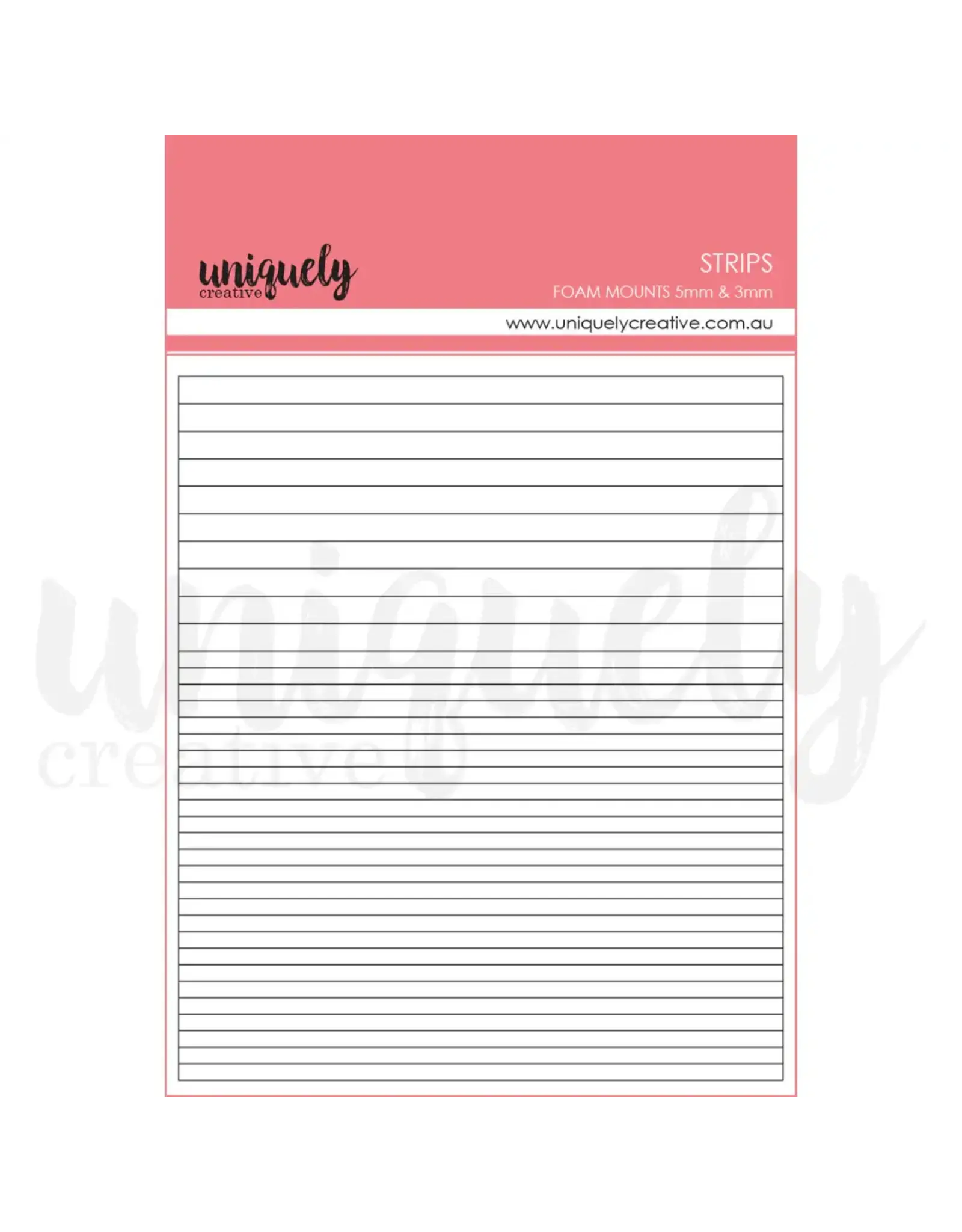 UNIQUELY CREATIVE UNIQUELY CREATIVE FOAM MOUNTS STRIPS