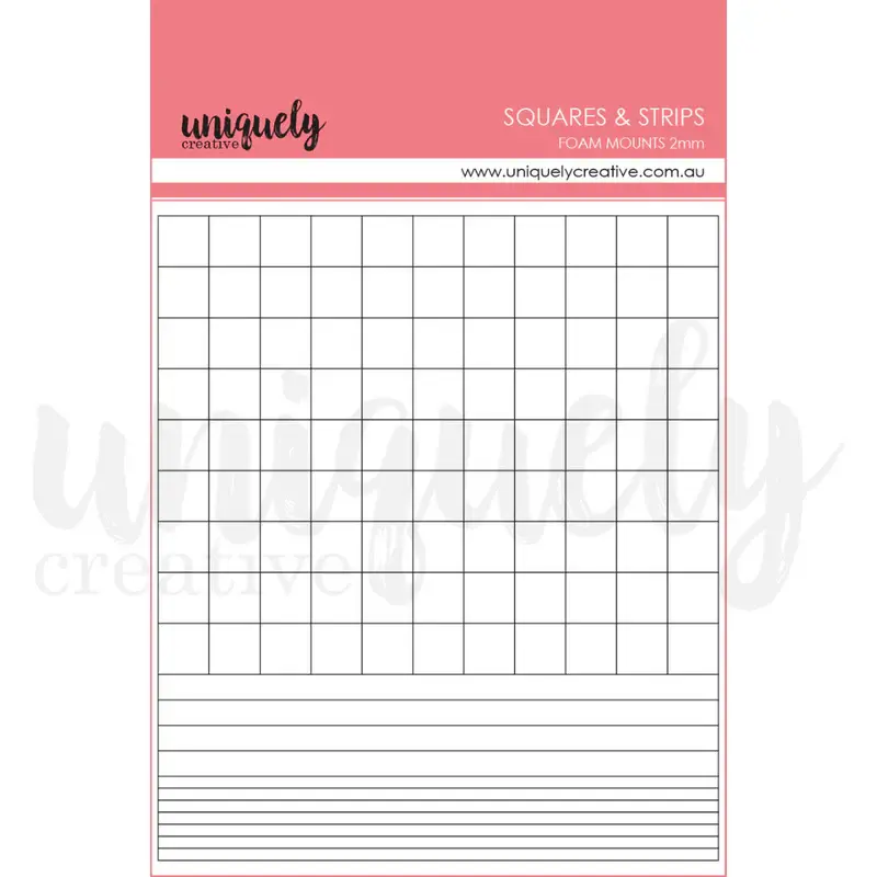 UNIQUELY CREATIVE UNIQUELY CREATIVE FOAM MOUNTS STRIPS & SQUARES