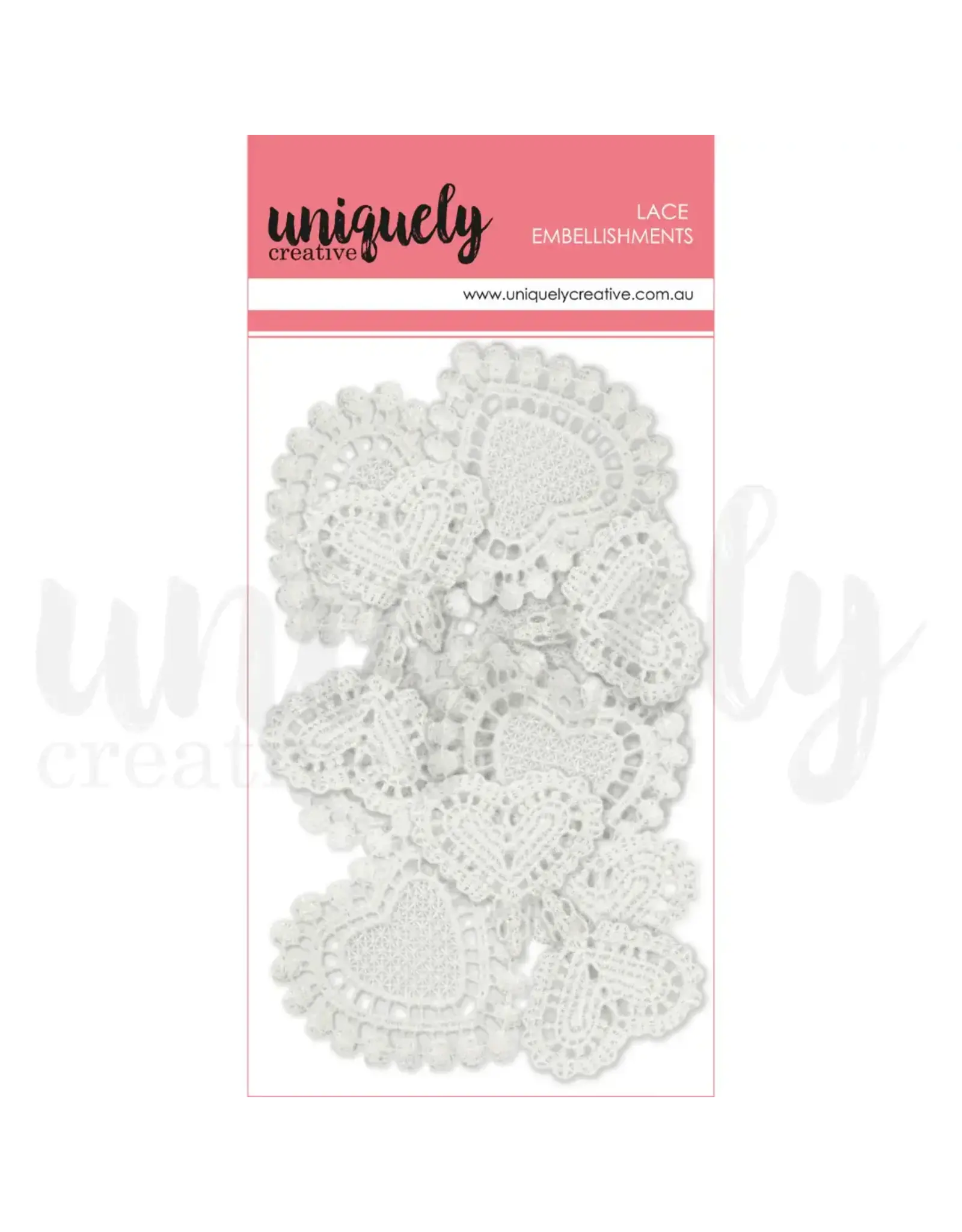 UNIQUELY CREATIVE UNIQUELY CREATIVE MIXED LACE HEARTS