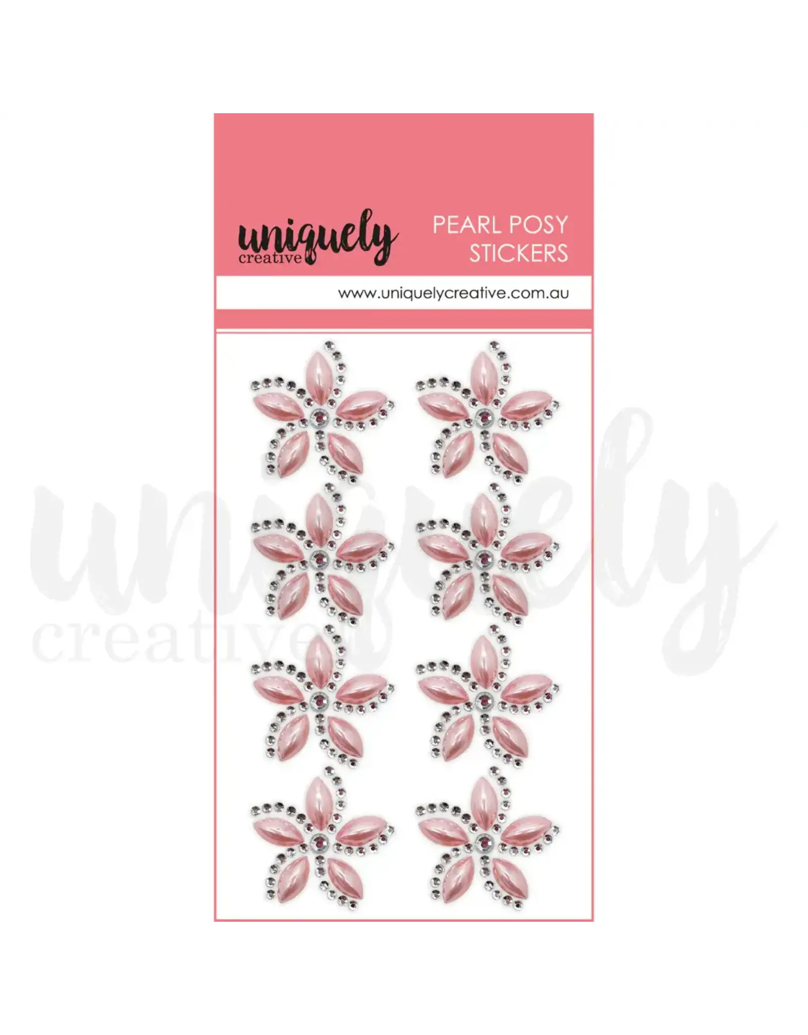 UNIQUELY CREATIVE UNIQUELY CREATIVE PINK PEARL POSY STICKERS