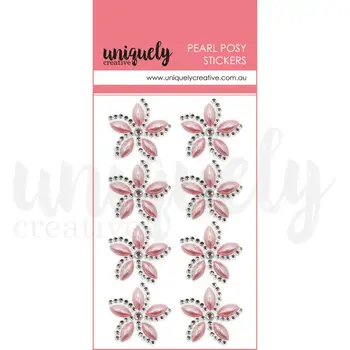 UNIQUELY CREATIVE UNIQUELY CREATIVE PINK PEARL POSY STICKERS