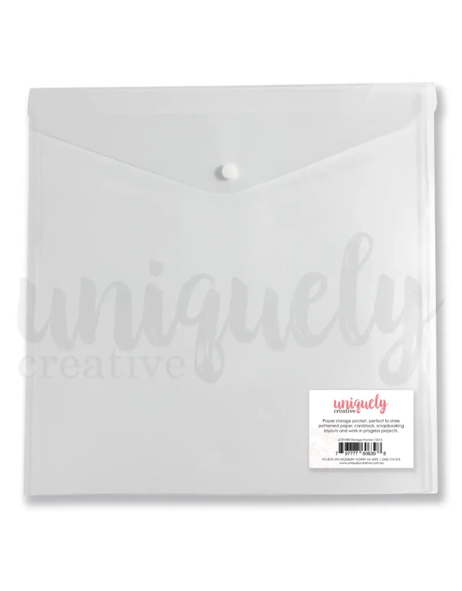 UNIQUELY CREATIVE UNIQUELY CREATIVE STORAGE POCKET 12x12