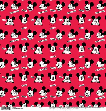 AMERICAN CRAFTS AMERICAN CRAFTS MICKEY RED BASHFUL 12X12