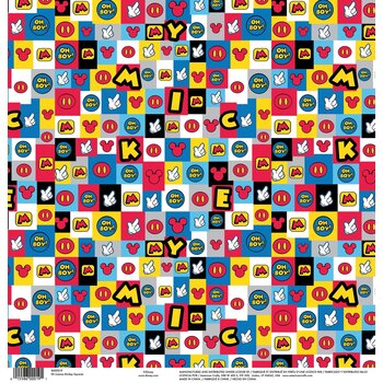 AMERICAN CRAFTS AMERICAN CRAFTS MICKEY SQUARES PAPER 12X12