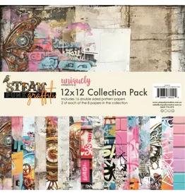 UNIQUELY CREATIVE UNIQUELY CREATIVE STEAMPUNK GRAFFITI 12x12 COLLECTION PACK