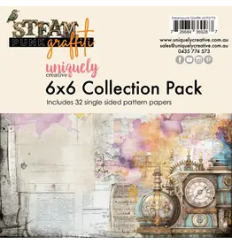 UNIQUELY CREATIVE UNIQUELY CREATIVE STEAMPUNK GRAFFITI 6x6 COLLECTION PACK