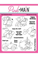 PINK & MAIN PINK & MAIN FAST LANE CLEAR STAMP SET