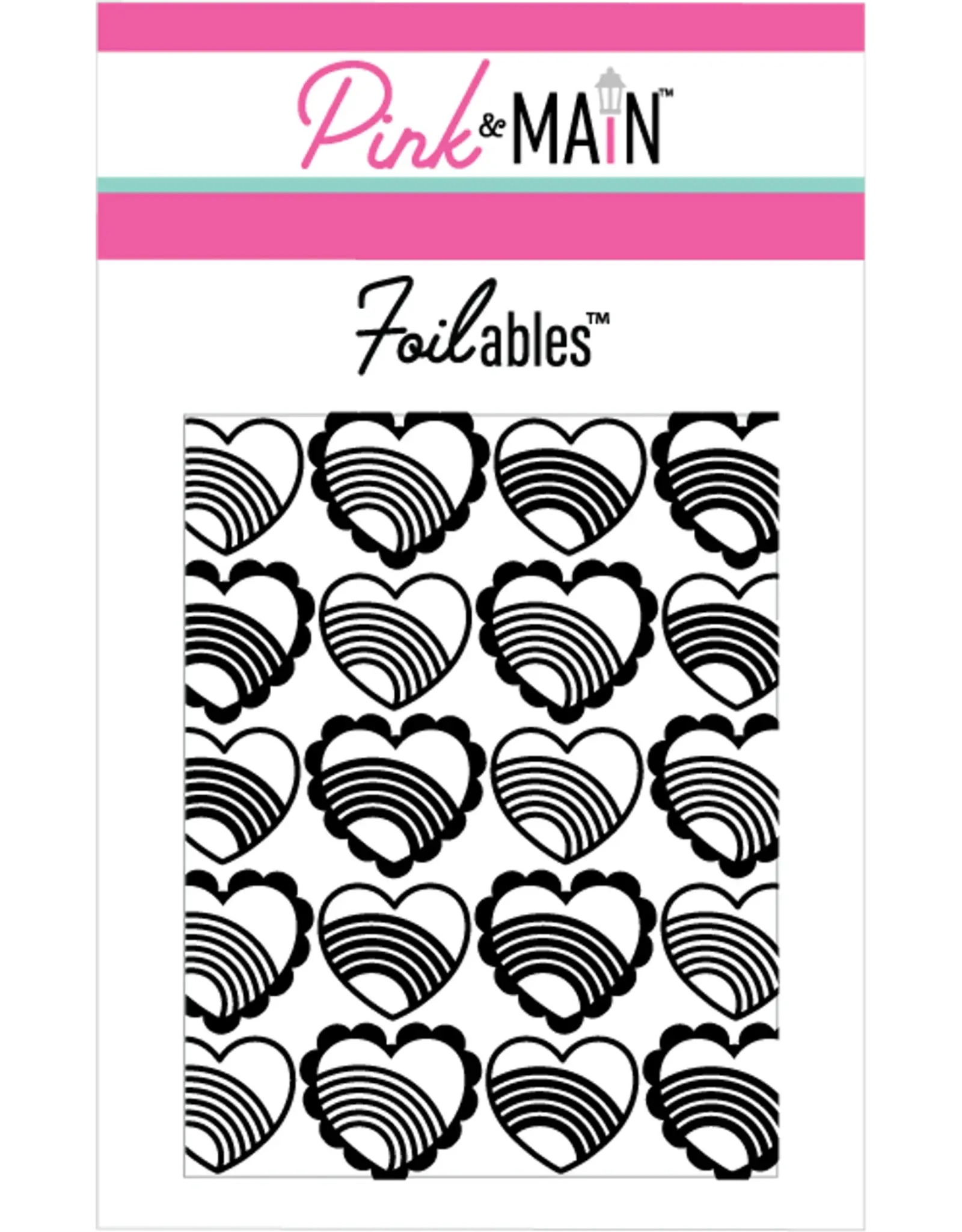 PINK & MAIN PINK & MAIN FOILABLES RAINBOW HEARTS PANELS