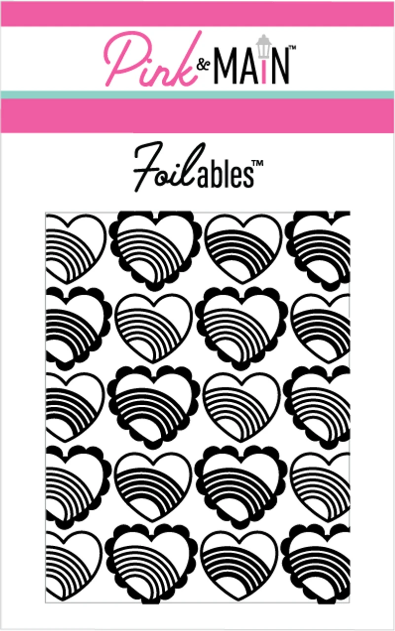 PINK & MAIN PINK & MAIN FOILABLES RAINBOW HEARTS PANELS