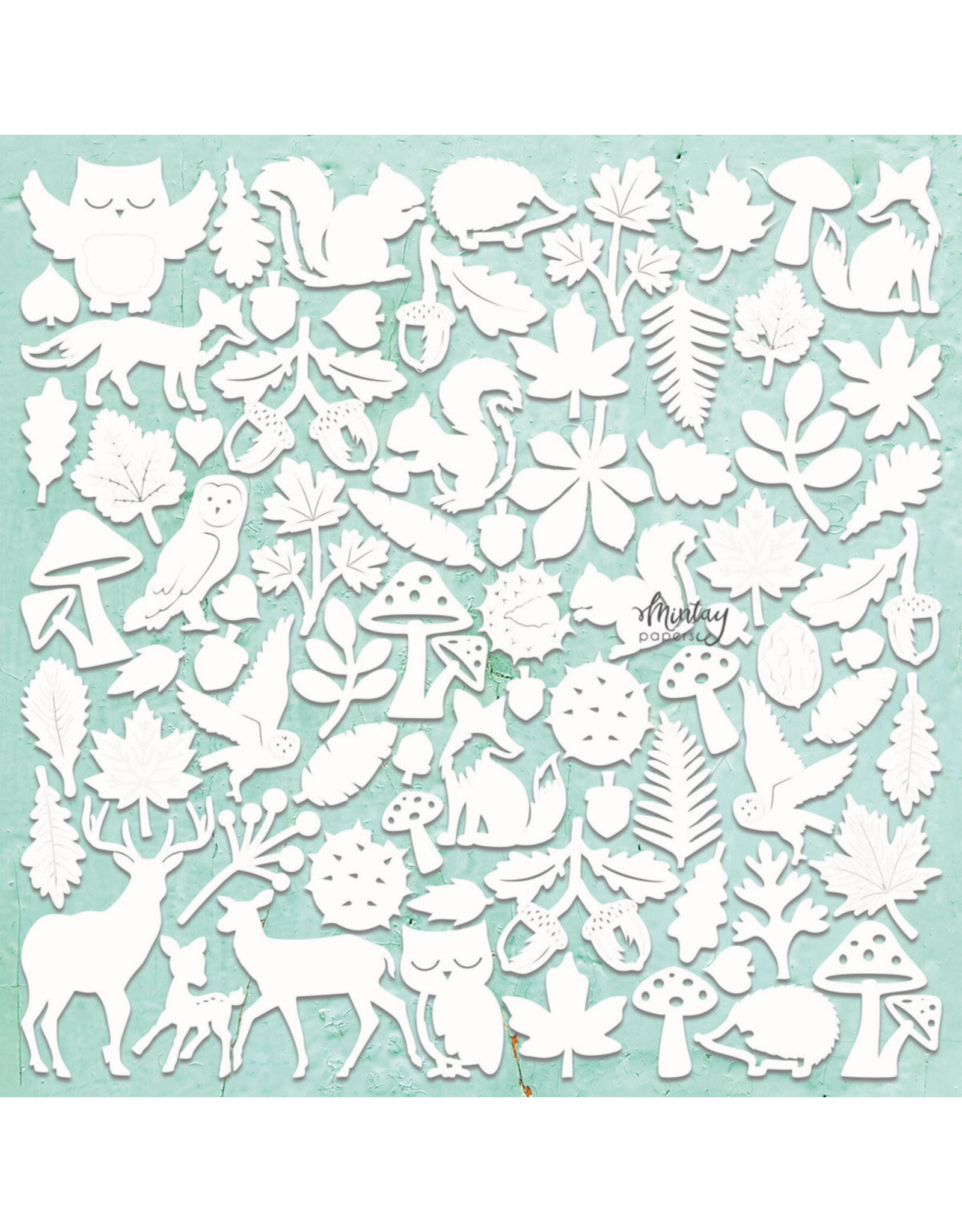 MINTAY MINTAY CHIPPIES - DECOR AUTUMN 12x12 CHIPBOARD