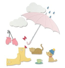 SIZZIX SIZZIX OLIVIA ROSE RAINY DAY THINLITS DIE SET