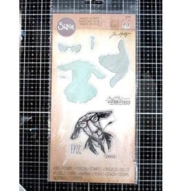 SIZZIX SIZZIX TIM HOLTZ HIPSTER GOAT FRAMELITS DIES & STAMP SET