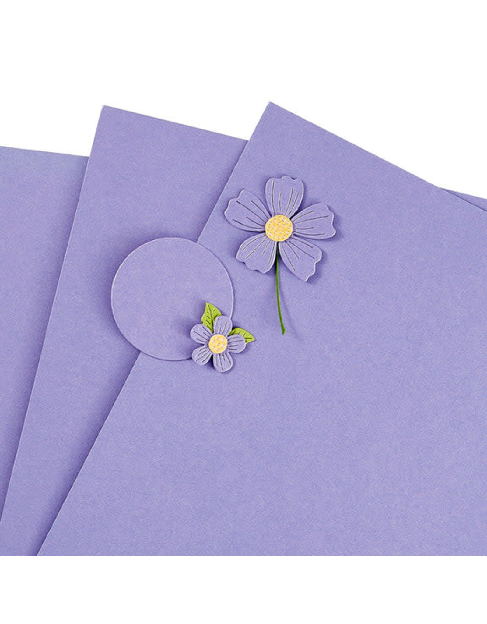 SPELLBINDERS SPELLBINDERS PERIWINKLE COLOR ESSENTIALS CARDSTOCK 8.5x11 10/PK