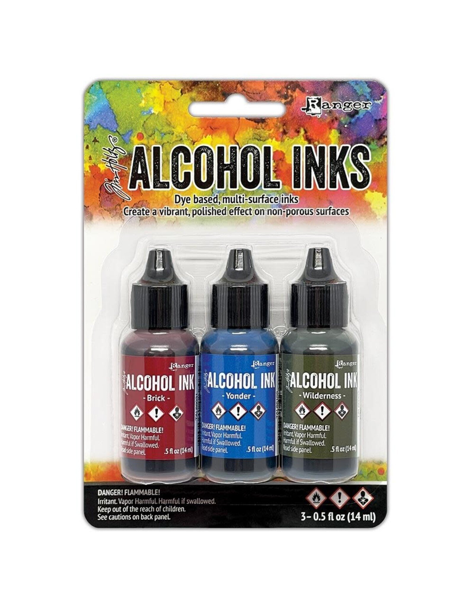 RANGER TIM HOLTZ ALCOHOL INK EXPEDITION - BRICK/YONDER/WILDERNESS 0.5OZ