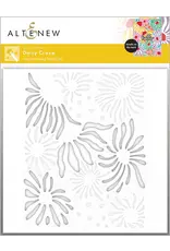 ALTENEW ALTENEW DAISY CRAZE SIMPLE COLORING 6x6 STENCIL SET 4/PK