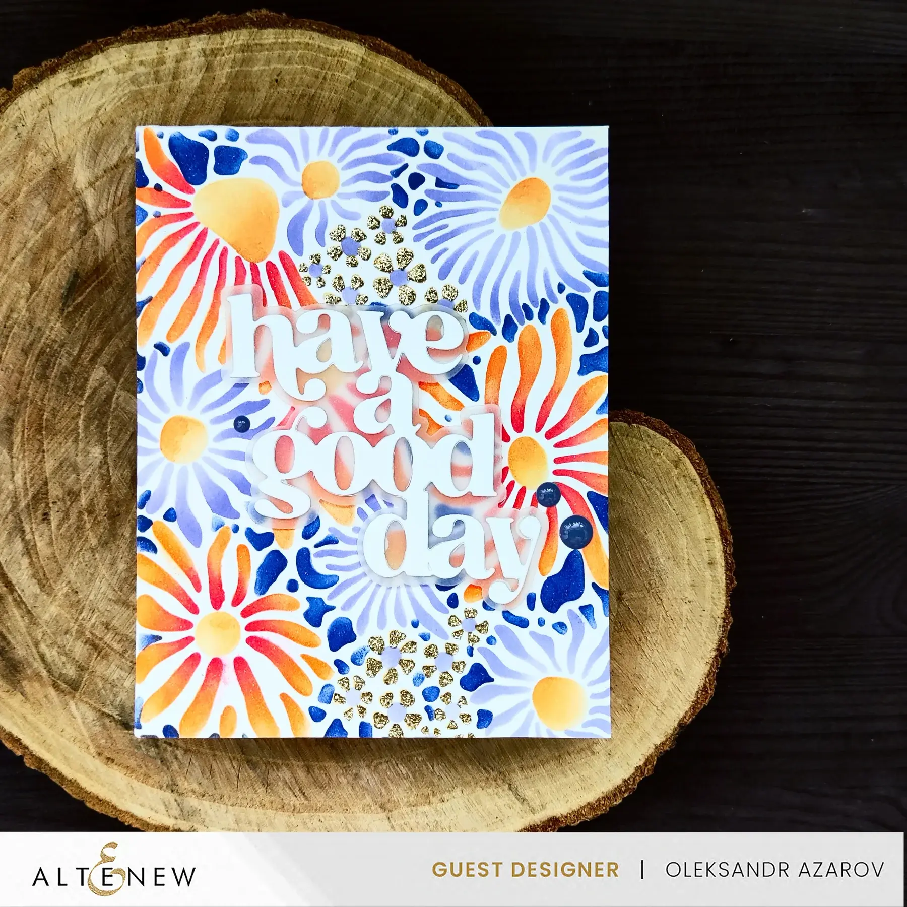 ALTENEW ALTENEW DAISY CRAZE SIMPLE COLORING 6x6 STENCIL SET 4/PK