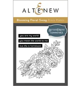 ALTENEW ALTENEW BETTERPRESS BLOOMING FLORAL SWAG PRESS PLATES