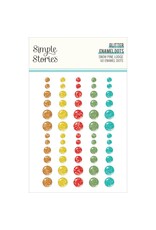 SIMPLE STORIES SIMPLE STORIES SNOW PINE LODGE GLITTER ENAMEL DOTS