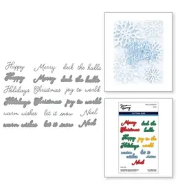 SPELLBINDERS SPELLBINDERS SIMON HURLEY HANDWRITTEN HOLIDAY SENTIMENTS DIE SET