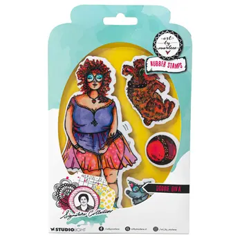 STUDIOLIGHT STUDIOLIGHT ART BY MARLENE SIGNATURE COLLECTION DOGGIE DIVA CLING STAMP SET