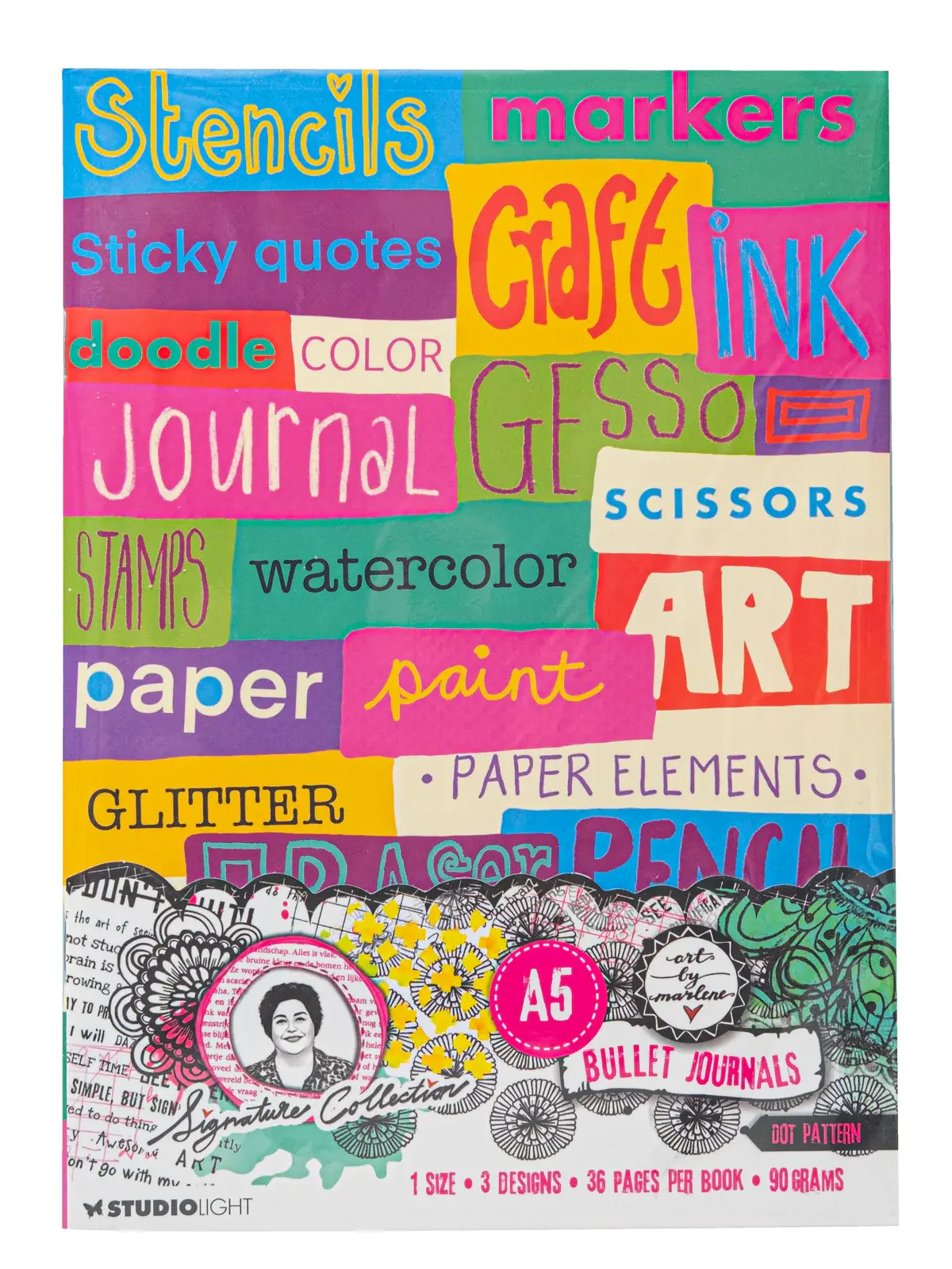 STUDIOLIGHT STUDIOLIGHT ART BY MARLENE SIGNATURE COLLECTION BULLET JOURNALS 3 IN A PACK