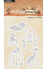 STUDIOLIGHT STUDIOLIGHT EVERLASTING AUTUMN PUMPKINS & MUSHROOMS CUTTING DIE SET