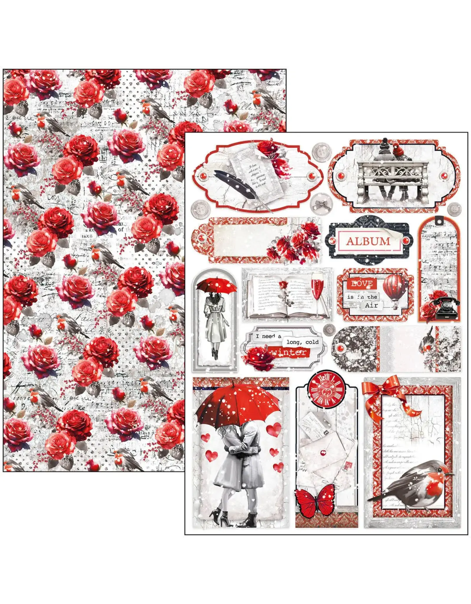 CIAO BELLA CIAO BELLA PARIS JE T'AIME A4 CREATIVE PAD 9 SHEETS