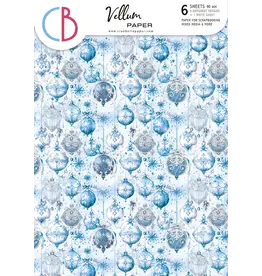 CIAO BELLA CIAO BELLA ELEGANCE OF BLUE A4 VELLUM PAPER 6 SHEETS