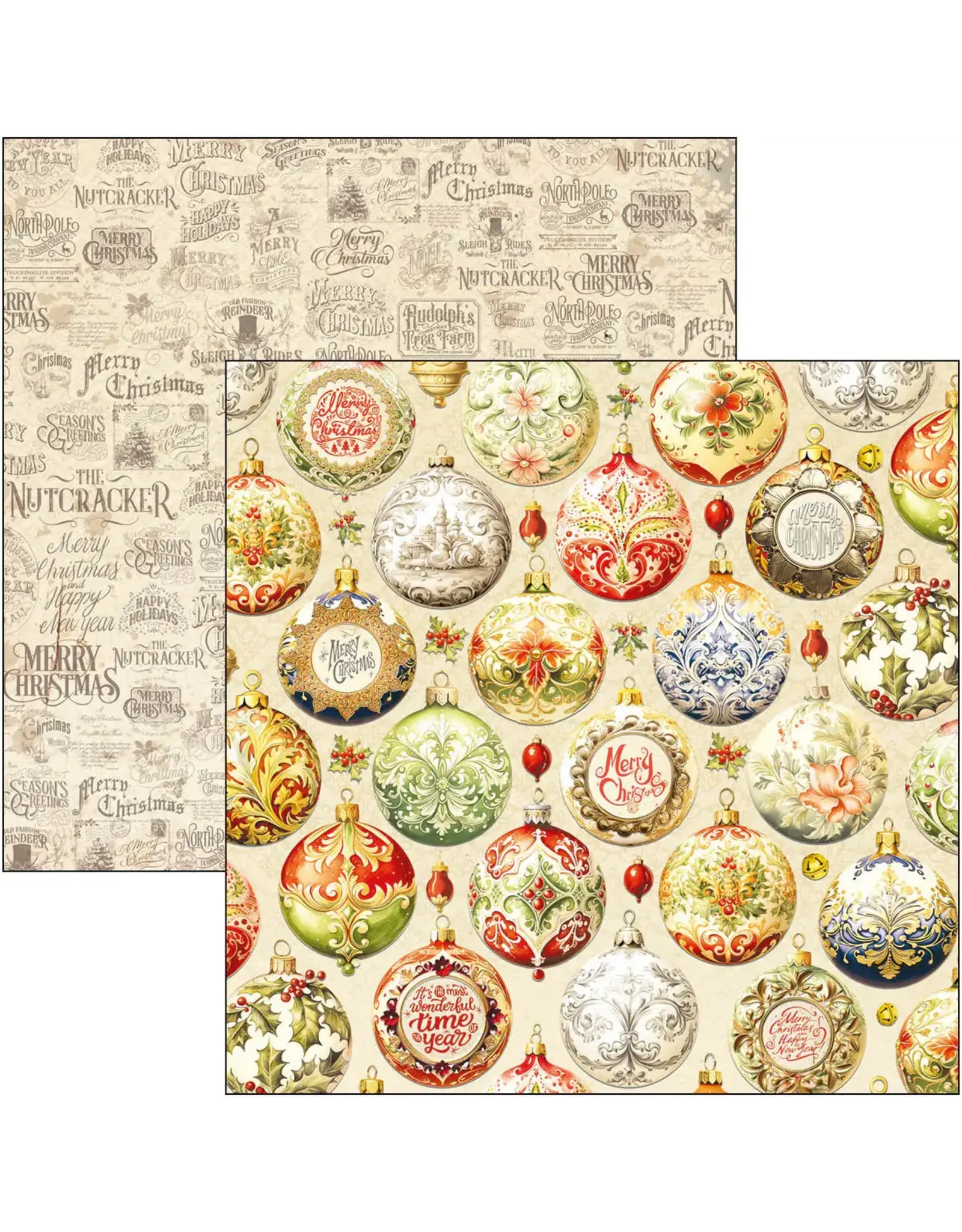 CIAO BELLA CIAO BELLA THE NUTCRACKER 12x12 PATTERNS PAD 8 SHEETS