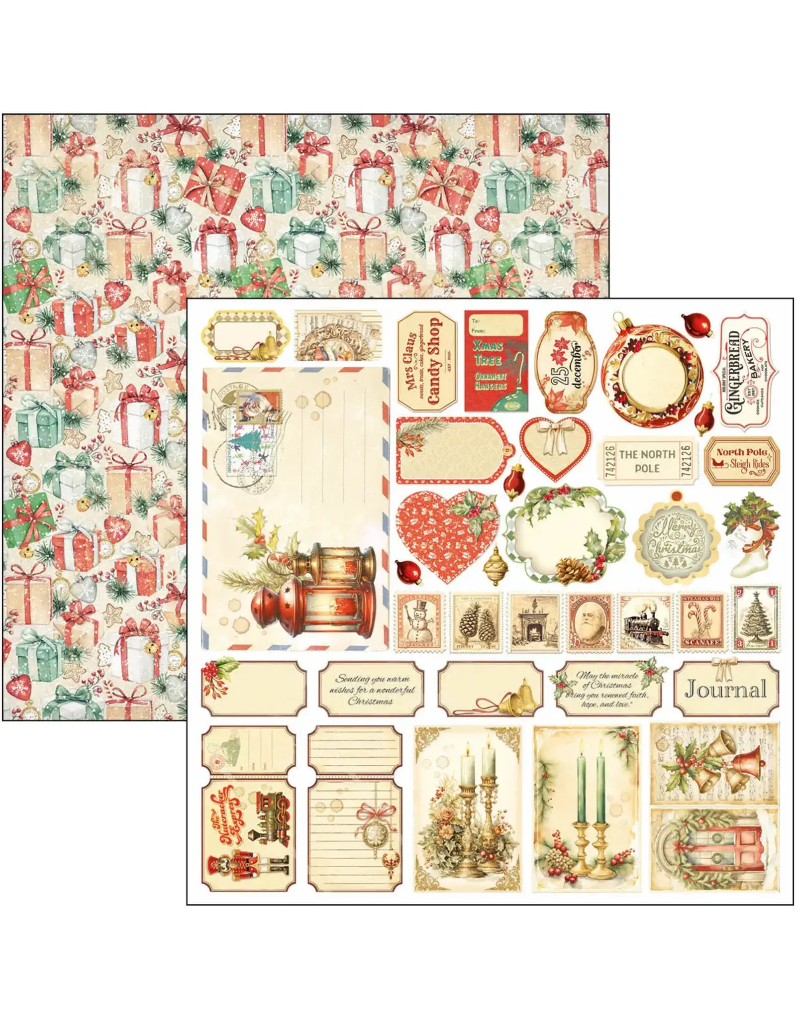 CIAO BELLA CIAO BELLA THE NUTCRACKER 12x12 PATTERNS PAD 8 SHEETS