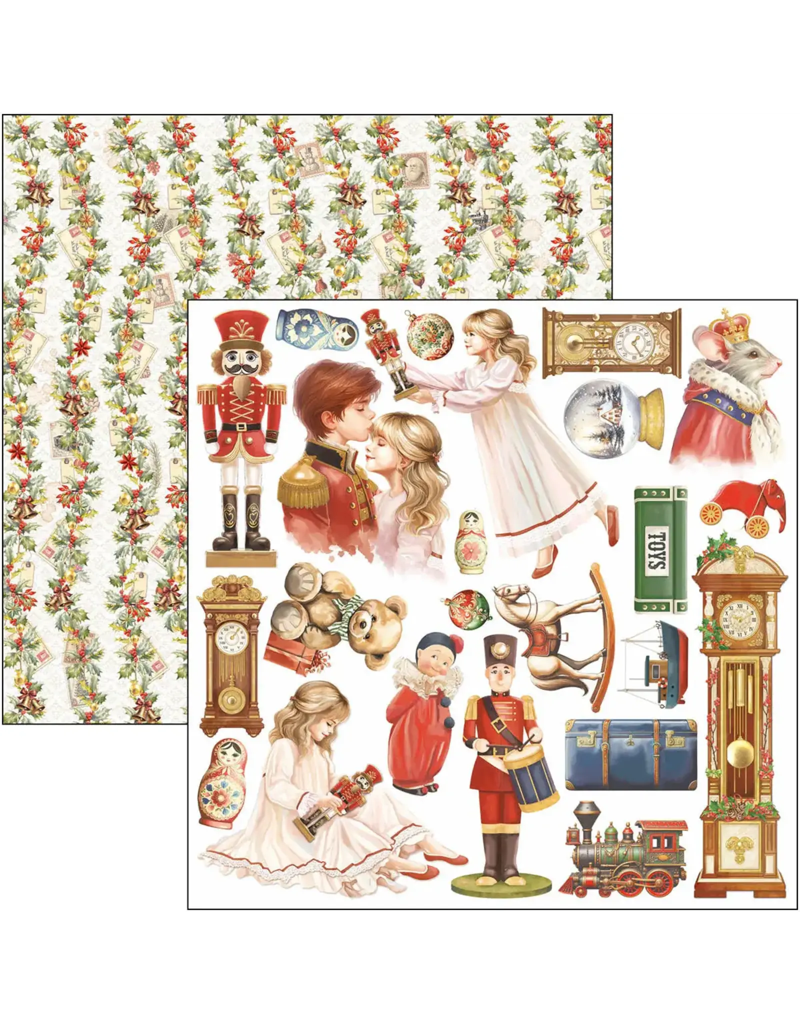 CIAO BELLA CIAO BELLA THE NUTCRACKER 12x12 PATTERNS PAD 8 SHEETS