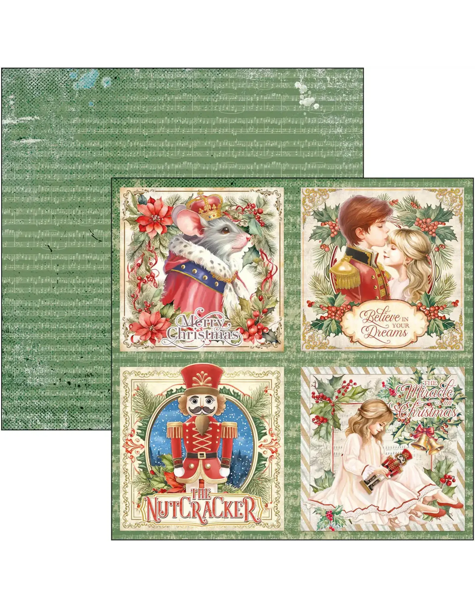 CIAO BELLA CIAO BELLA THE NUTCRACKER 12x12 PATTERNS PAD 8 SHEETS