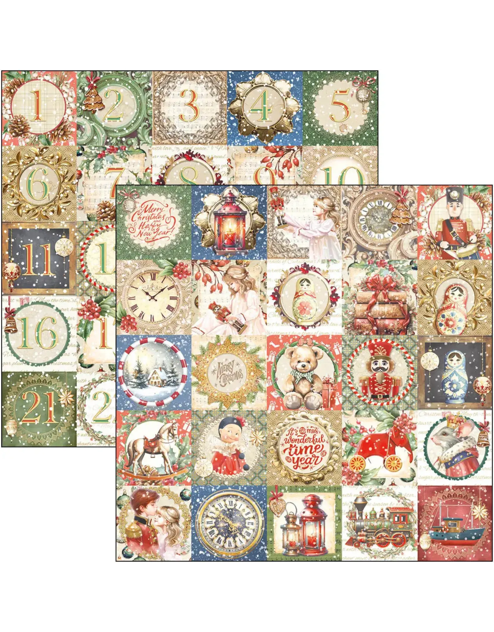 CIAO BELLA CIAO BELLA THE NUTCRACKER 12x12 PATTERNS PAD 8 SHEETS