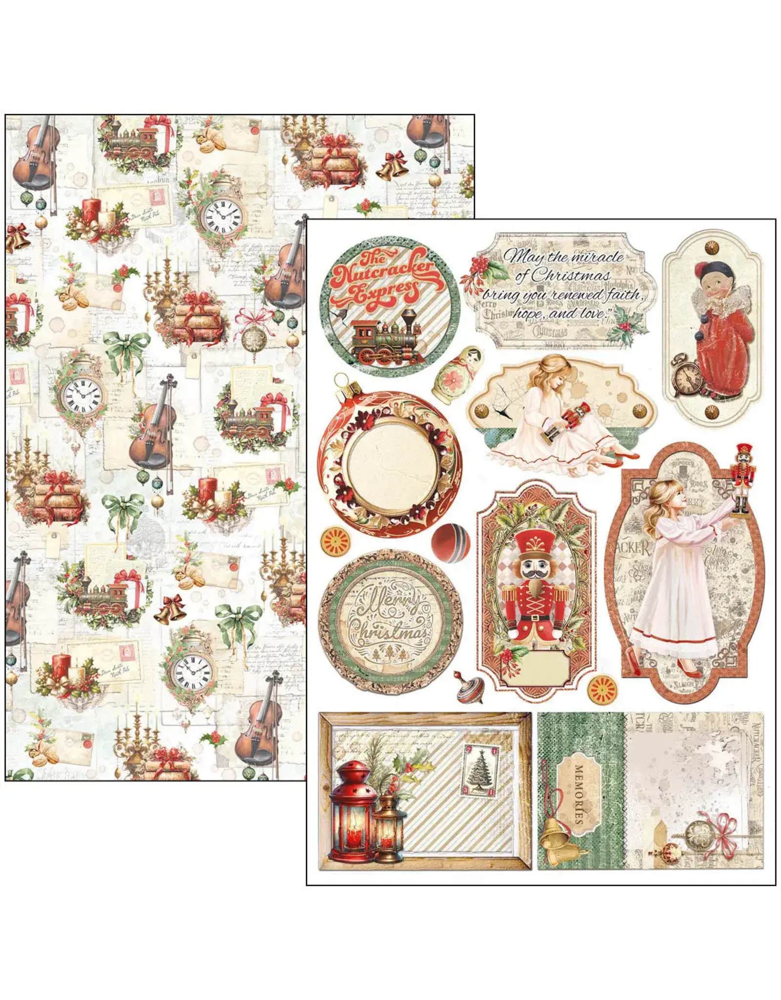 CIAO BELLA CIAO BELLA THE NUTCRACKER A4 CREATIVE PAD 9 SHEETS