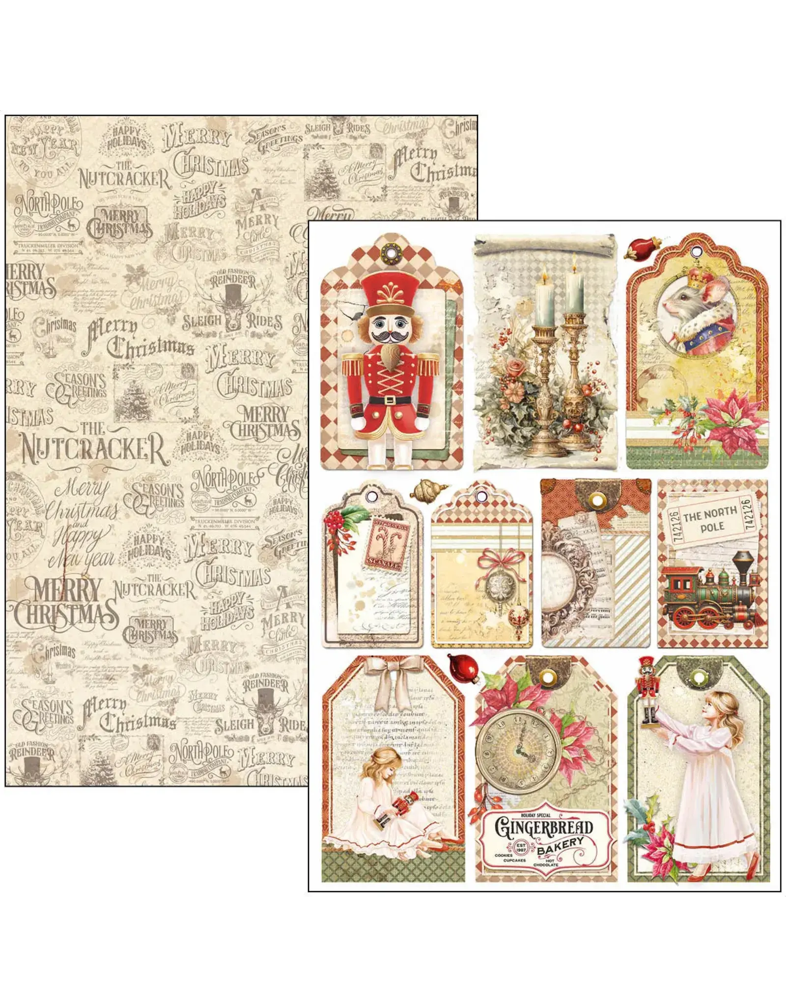 CIAO BELLA CIAO BELLA THE NUTCRACKER A4 CREATIVE PAD 9 SHEETS