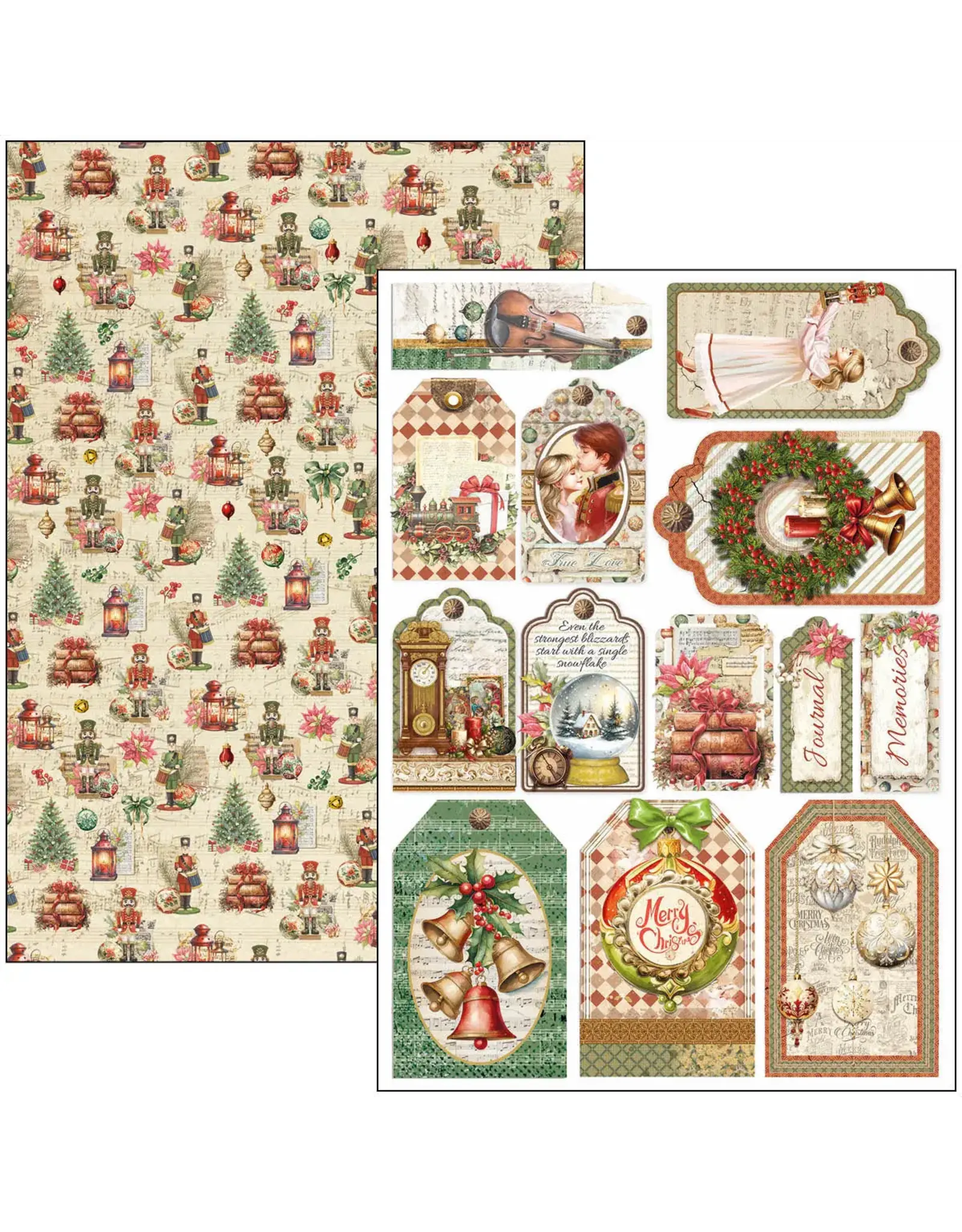 CIAO BELLA CIAO BELLA THE NUTCRACKER A4 CREATIVE PAD 9 SHEETS