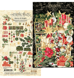 GRAPHIC 45 GRAPHIC 45 MERRY & BRIGHT EPHEMERA SET