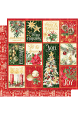 GRAPHIC 45 GRAPHIC 45 MERRY & BRIGHT CHRISTMAS WONDER 12x12 CARDSTOCK