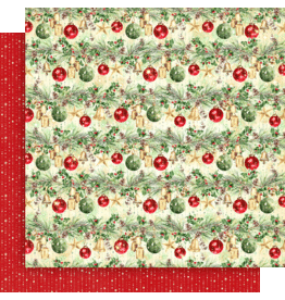 GRAPHIC 45 GRAPHIC 45 MERRY & BRIGHT WONDERFUL TIME OF THE YEAR 12x12 CARDSTOCK