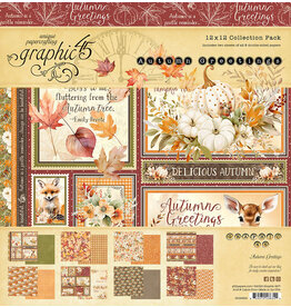 GRAPHIC 45 GRAPHIC 45 AUTUMN GREETINGS 12x12 COLLECTION PACK