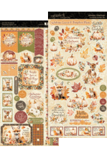 GRAPHIC 45 GRAPHIC 45 AUTUMN GREETINGS CARDSTOCK STICKER SET