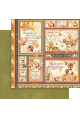 GRAPHIC 45 GRAPHIC 45 AUTUMN GREETINGS AUTUMN GREETINGS 12x12 CARDSTOCK