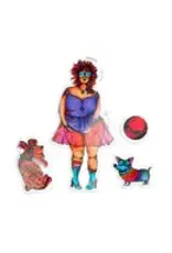 STUDIOLIGHT STUDIOLIGHT ART BY MARLENE SIGNATURE COLLECTION DOGGIE DIVA CLING STAMP SET