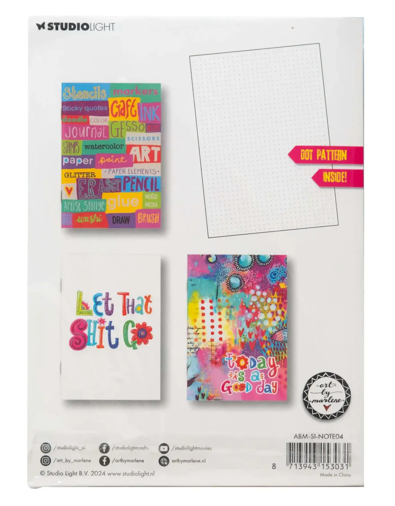 STUDIOLIGHT STUDIOLIGHT ART BY MARLENE SIGNATURE COLLECTION BULLET JOURNALS 3 IN A PACK