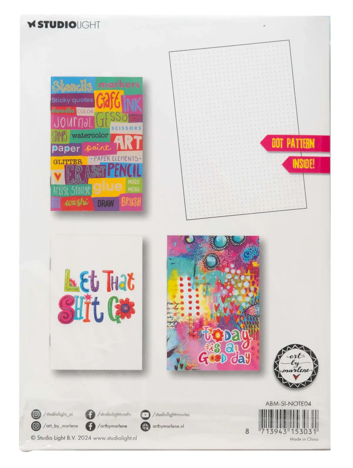 STUDIOLIGHT STUDIOLIGHT ART BY MARLENE SIGNATURE COLLECTION BULLET JOURNALS 3 IN A PACK