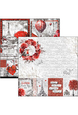 CIAO BELLA CIAO BELLA PARIS JE T'AIME 8x8 PAPER PAD 12 SHEETS