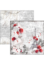 CIAO BELLA CIAO BELLA PARIS JE T'AIME 8x8 PAPER PAD 12 SHEETS