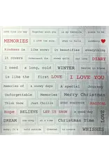 CIAO BELLA CIAO BELLA PARIS JE T'AIME 6x6 DELUXE SILVER PAPER 5 SHEETS